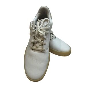 Adidas Adicross Retro Golf Shoes White Gold Leather Spikeless EG9143 5.5